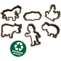 Kit de pâte a modeler géant écologique (7x90 g avec outils) - SES