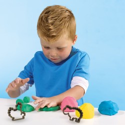 Kit de pâte a modeler géant écologique (7x90 g avec outils) - SES