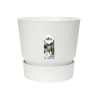 ELHO Pot de fleurs rond Greenville 30 - Extérieur - Ø 29,5 x H 27,8 cm - Blanc