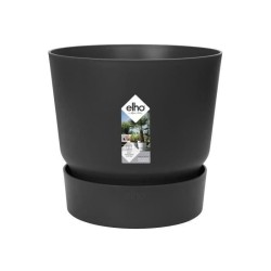 ELHO Pot de fleurs rond Greenville 30 - Extérieur - Ø 29,5 x H 27,8 cm - Vivr...