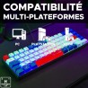 Clavier Gamer - The G-Lab - KEYZ HYDROGEN - 60% Format Compact - Rétroéclairé...
