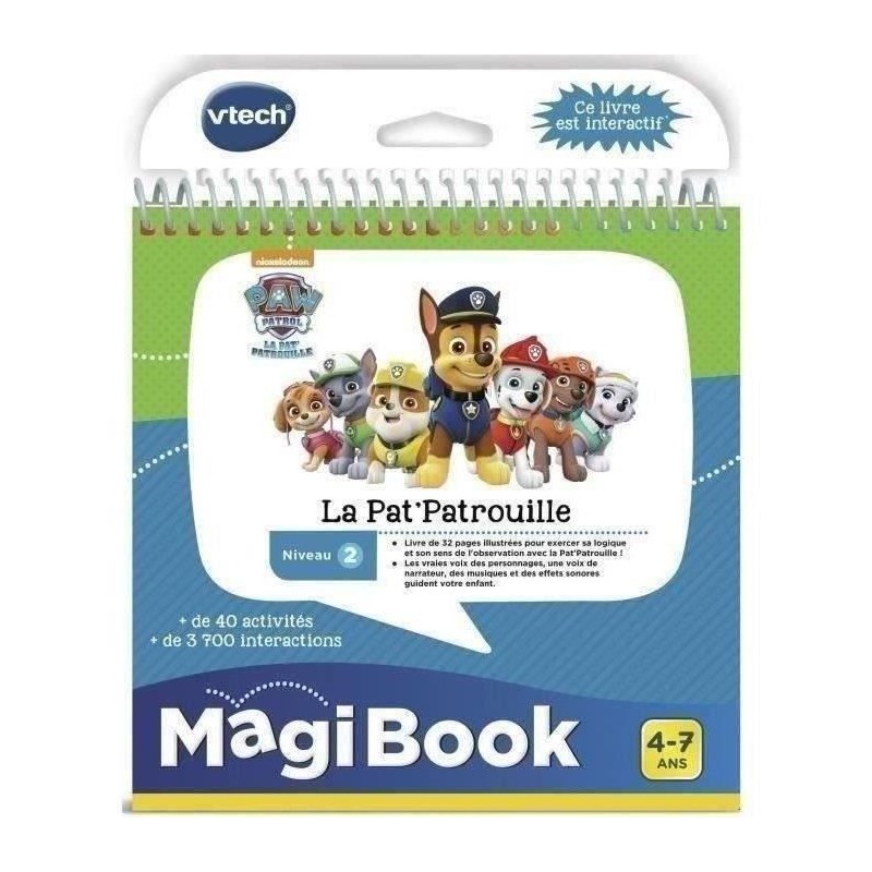 Livre Interactif Magibook - VTECH - La Pat' Patrouille - Niveau 2 -