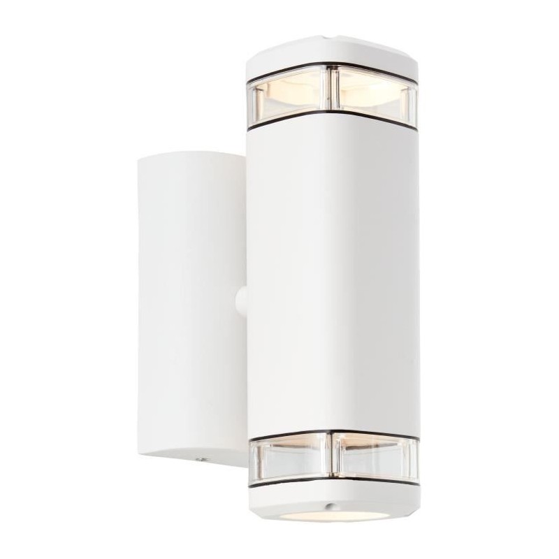 Applique extérieure - BRILLIANT - JANDY - Blanc - Métal/verre - GU10 max 2x18...