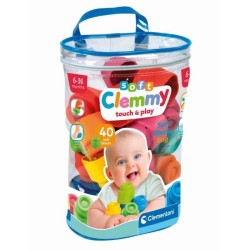 Clementoni - Clemmy Baby - Sac 40 cubes souples - Mixte - A partir de