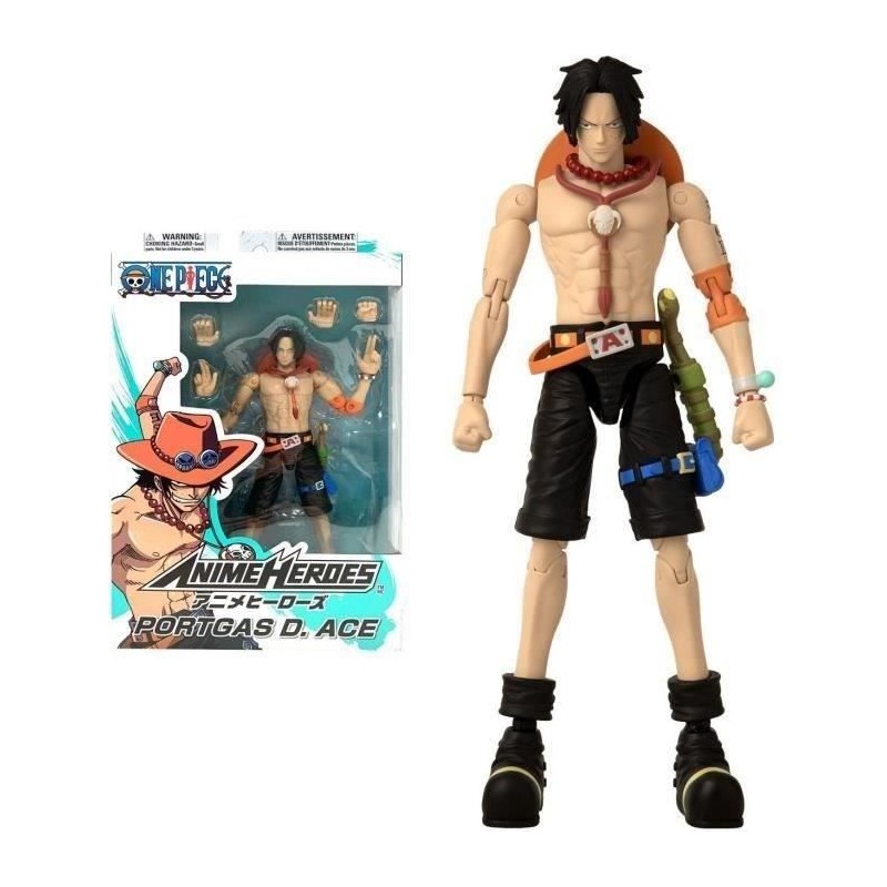 Figurine Portgas D. Ace 17 cm - Bandai - Anime Heroes - One Piece
