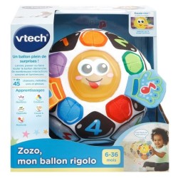 VTECH BABY - Balle d'Éveil - Zozo, Mon Ballon Rigolo - Jouet Éducatif