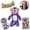Smoby - Screamerz - Peluche intéractive amusante - Singe - 28 cm - Bruits en ...