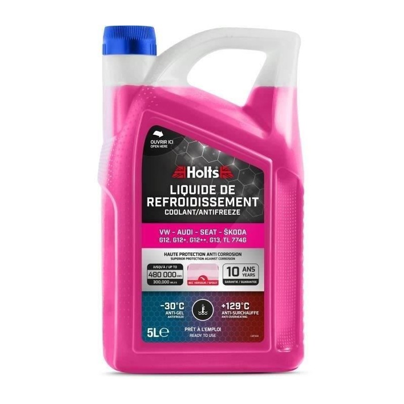 Liquide de Refroidissement - HOLTS - HAFR0006B - Dédié VW-AUDI-SEAT-SKODA G12...