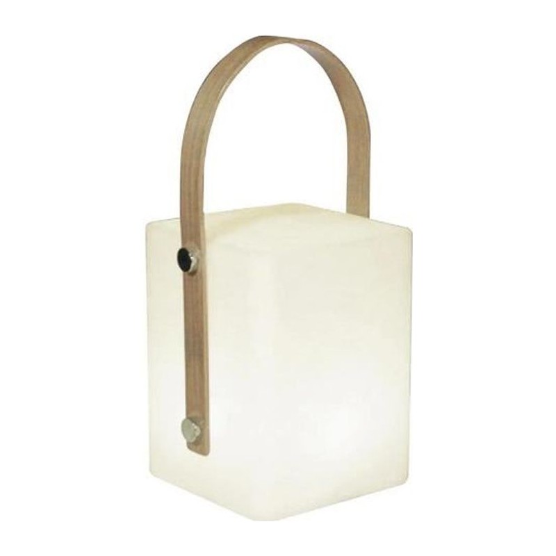 TIKY Lanterne sans fil poignée bambou - LED blanc chaud/multicolore dimmable ...