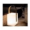 TIKY Lanterne sans fil poignée bambou - LED blanc chaud/multicolore dimmable ...