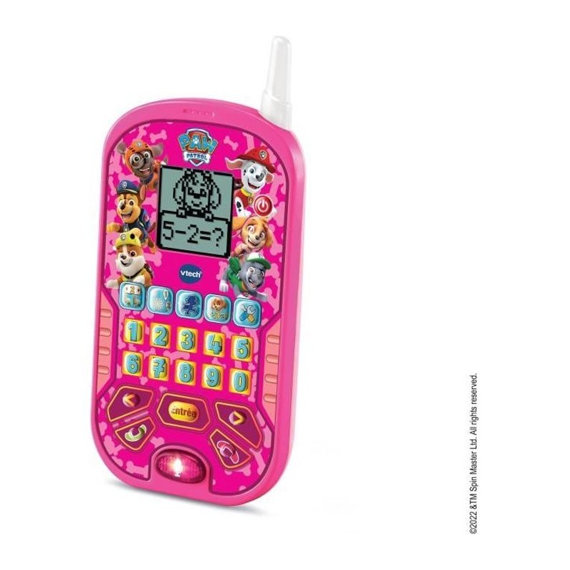 VTECH - PAT PATROUILLE - Smartphone Éducatif Rose - 6 activités