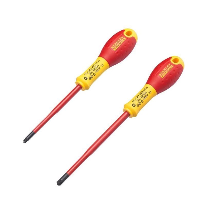 Jeu de 2 Tournevis - STANLEY FATMAX - FMHT0-62649 - Isolés 1000V - PZ1X100 + ...