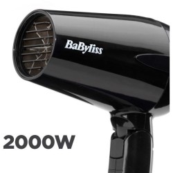 Seche-cheveux - BaByliss - 5344E Travel Dry 2000 - Compact Léger avec poignée...
