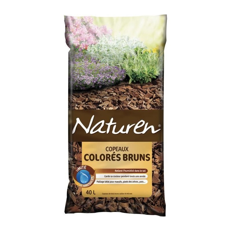 Copeaux Colorés Bruns - 40L - NATUREN