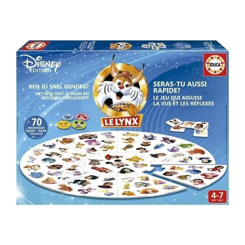 Jeu d'images - EDUCA - Lynx Disney 70 Images