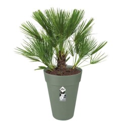 ELHO Pot de fleurs Loft Urban rond Haut - Ø 34 x H 45 cm - Extérieur - 100% r...