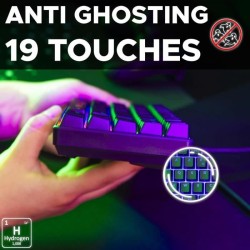 Clavier Gamer - The G-Lab - KEYZ HYDROGEN - 60% Format Compact - Rétroéclairé...