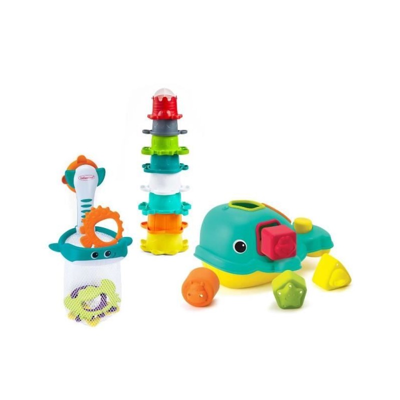 Coffret de bain 17 pieces Orque pour bébé - Infantino