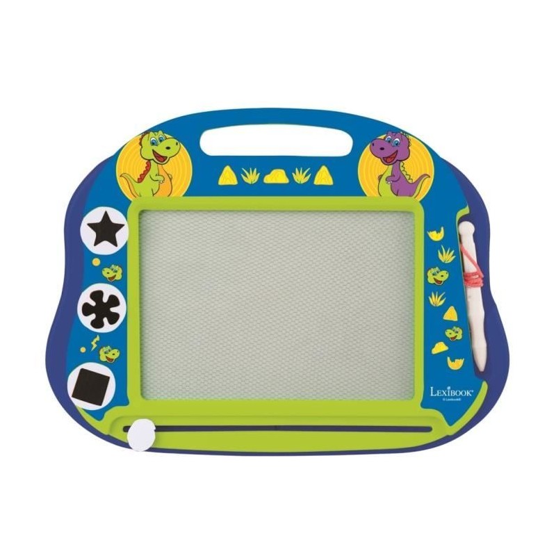 Ardoise Magnétique Enfant - LEXIBOOK - Dinosaure - Multicolore - Effaçable - ...