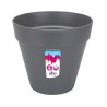 ELHO Pot de fleurs Rond Loft Urban - Ø 38,5 x H 35,3cm - Gris anthracite - Av...