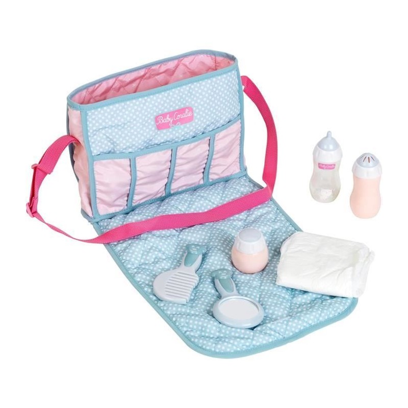 Sac a langer pour poupons Princess Coralie - KLEIN - 7 accessoires de puéricu...