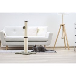 Poteau Griffoir chat - 78cm - KERBL - Gris - Sisal
