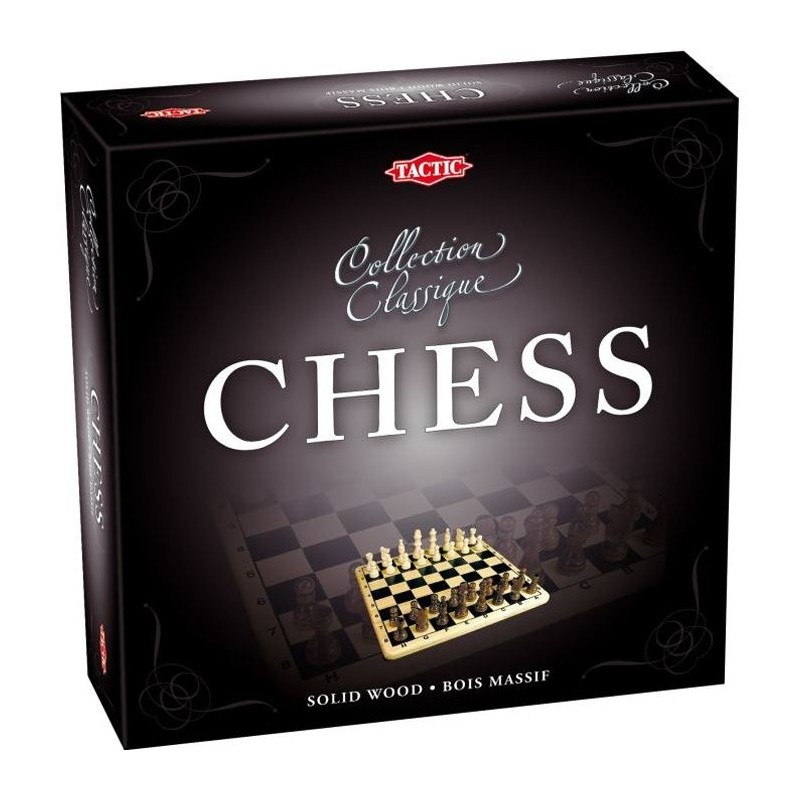 Coffret Echecs En Bois - Jeux de société classique et stratégie -