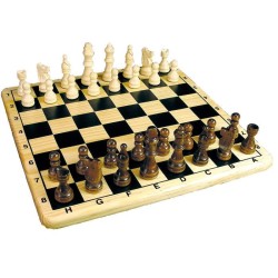Coffret Echecs En Bois - Jeux de société classique et stratégie -