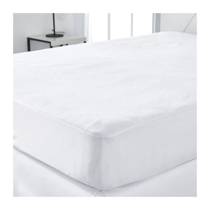 Protege matelas imperméable - TODAY - Essential - 140x190 cm - Blanc - Synthé...