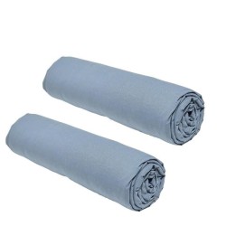 Lot de 2 draps housses TODAY Essential - 140 x 190 cm - 2 personnes - 100% Co...