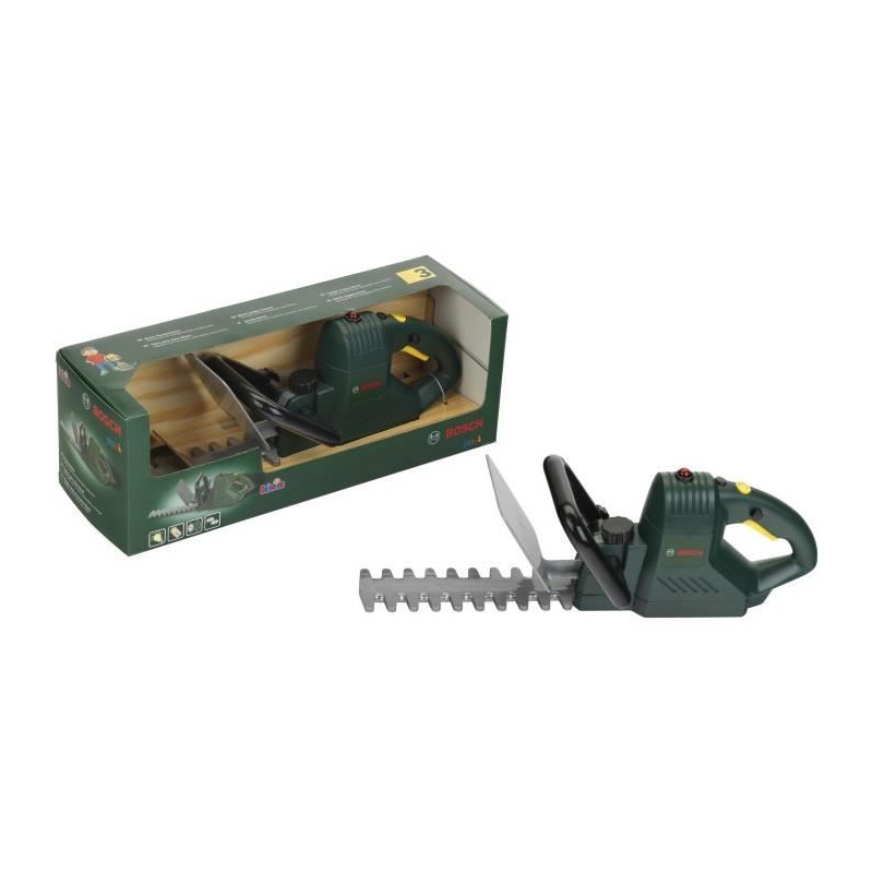 Jouet de jardinage - KLEIN - Taille-haies électronique Bosch - Reproduction f...