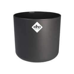 ELHO Pot de fleurs rond B.FOR Soft - Plastique - Ø29,5 x H 27,6 cm - Anthracite