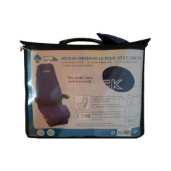 Housse universelle HTC EQUIPEMENTS pour siege de camion matelasse bleu avec l...
