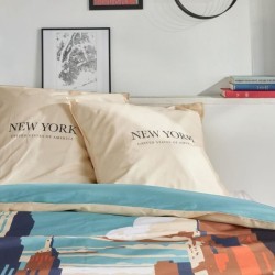 Parure de lit - TODAY - JAVA - 2 personnes - 240x220 cm - Coton - Imprimé New...