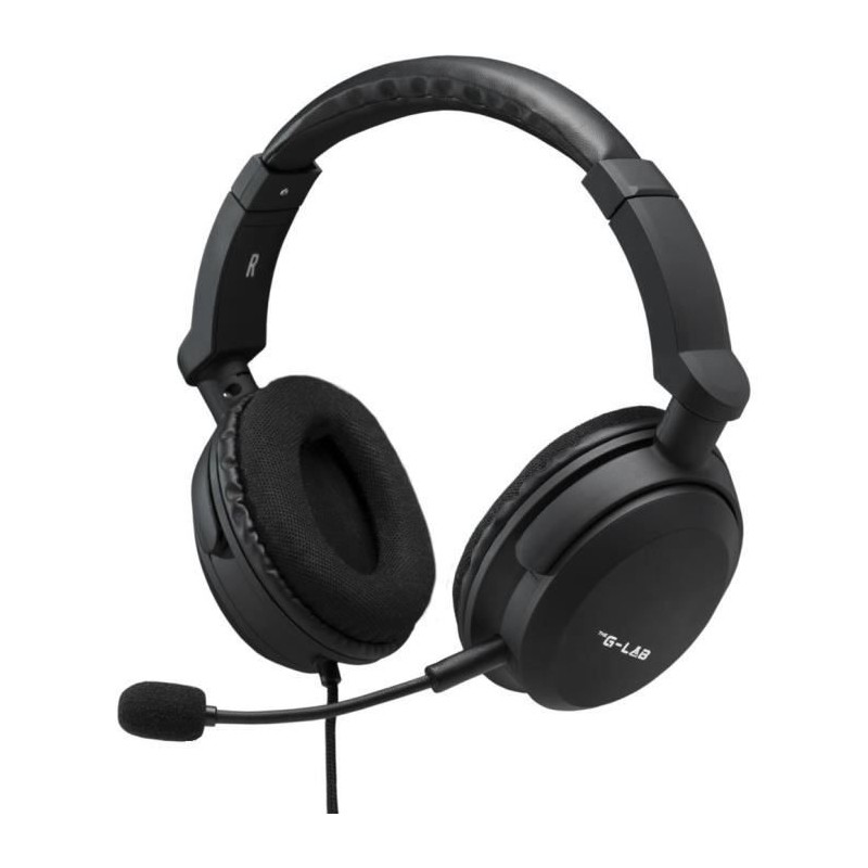 Casque Gamer Filaire - The G-Lab - KORP CARBON - Microphone Détachable - PC/P...