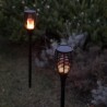 Lot de 2 mini torches solaires Maity Sun - LUMI JARDIN - LED - H 70 cm - Blan...