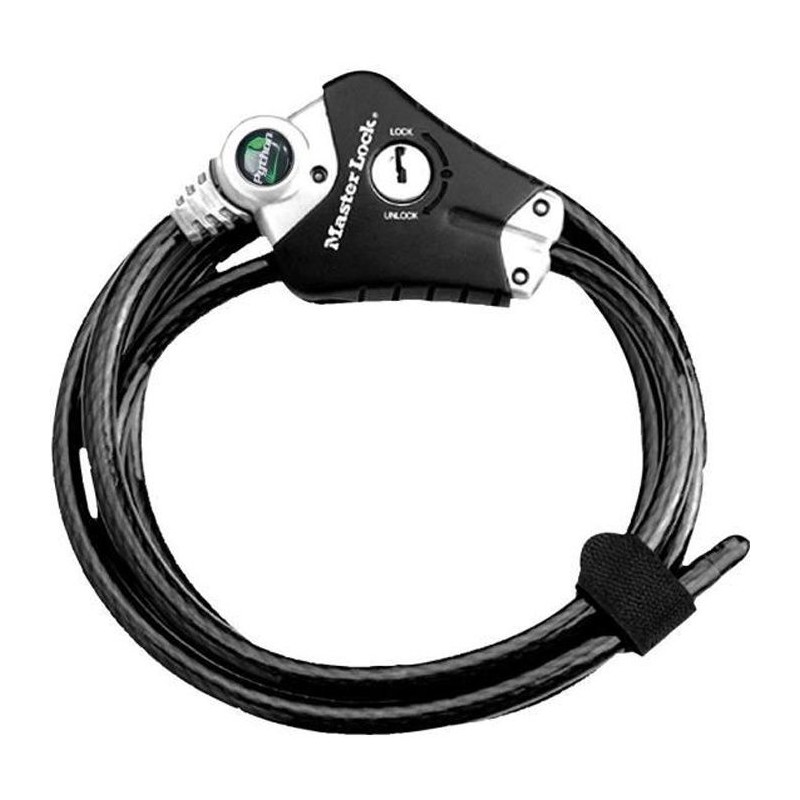 MASTER LOCK Câble antivol breveté ajustable de 30 cm a 1,8 m