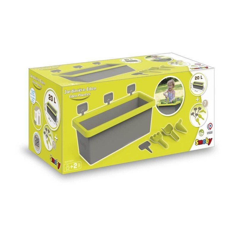 Jardiniere Smoby Eden garnie 20L - Accessoires de jardinage et écriteaux
