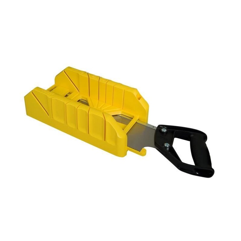 Boite a coupe Holster ABS Plastique + scie a dos integrée - STANLEY - 1-19-80...
