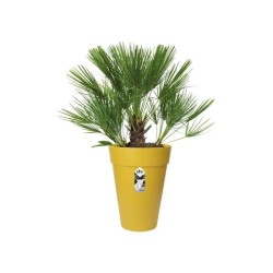 ELHO Pot de fleurs Loft Urban rond Haut - Ø 34 x H 45 cm - Extérieur - 100% r...