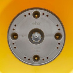 ELHO Pot de fleurs Loft Urban rond Haut - Ø 34 x H 45 cm - Extérieur - 100% r...