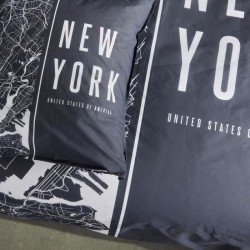 Parure de lit - TODAY - JAVA - 2 personnes - 240x220 cm - Coton - Imprimé New...