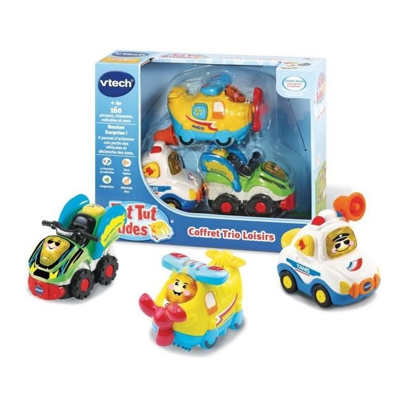VTECH - Tut Tut Bolides - Coffret Trio Loisirs (Avion + Formule 1 +