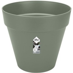 ELHO Pot de fleurs Rond LOFT URBAN - Plastique - Percé - Réservoir - Avec rou...