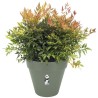 ELHO Pot de fleurs Rond LOFT URBAN - Plastique - Percé - Réservoir - Avec rou...