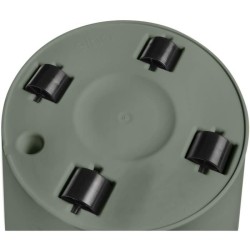 ELHO Pot de fleurs Rond LOFT URBAN - Plastique - Percé - Réservoir - Avec rou...