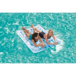 Matelas gonflable de piscine double - BESTWAY - Bleu