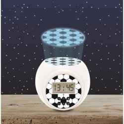 Réveil projecteur édition Football LEXIBOOK - Design 100% foot avec projectio...