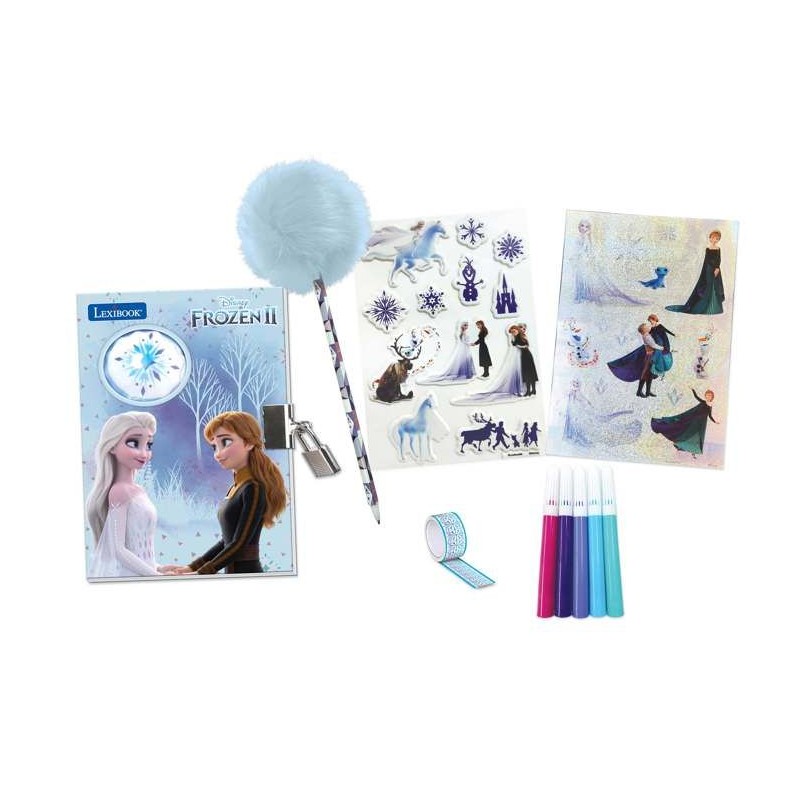 Journal Intime Electronique Reine des Neiges avec effets lumineux et accessoi...