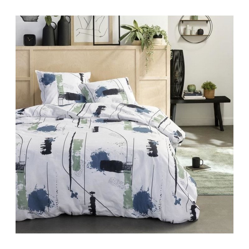 Parure de lit 2 personnes - TODAY - Sunshine 16.2 - 220 x 240 cm - 100% Coton...